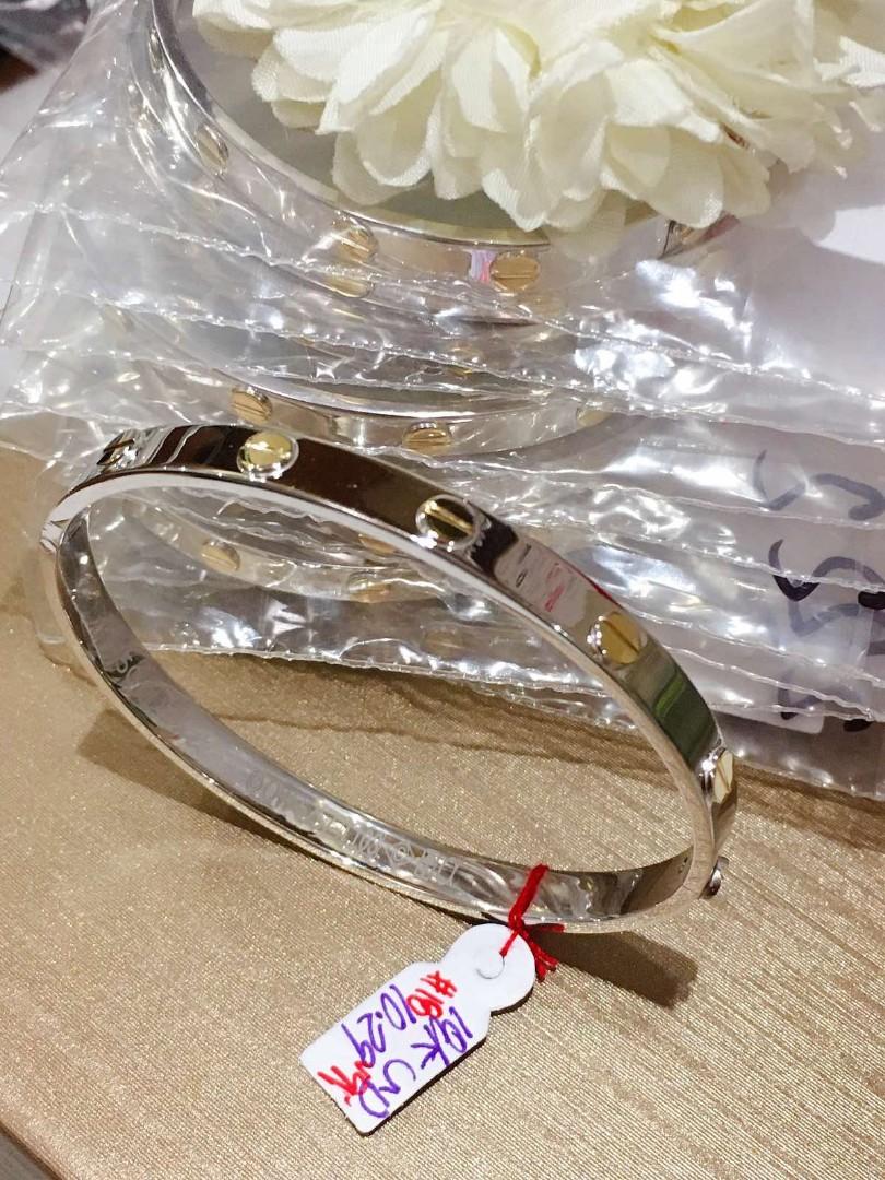 Cartier bangle new arrivals embossed