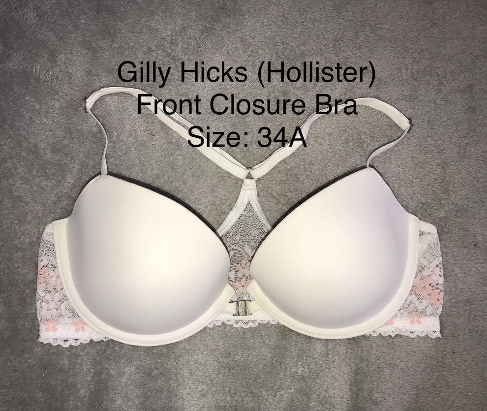 34A Gilly Hicks (Hollister) Front Lock Racerback Bra, Women's Fashion,  Undergarments & Loungewear on Carousell
