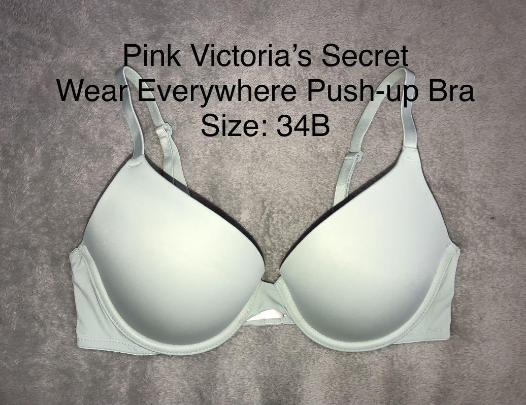34B Pink Victoria's Secret Push-up Bra, Women's Fashion, Undergarments &  Loungewear on Carousell