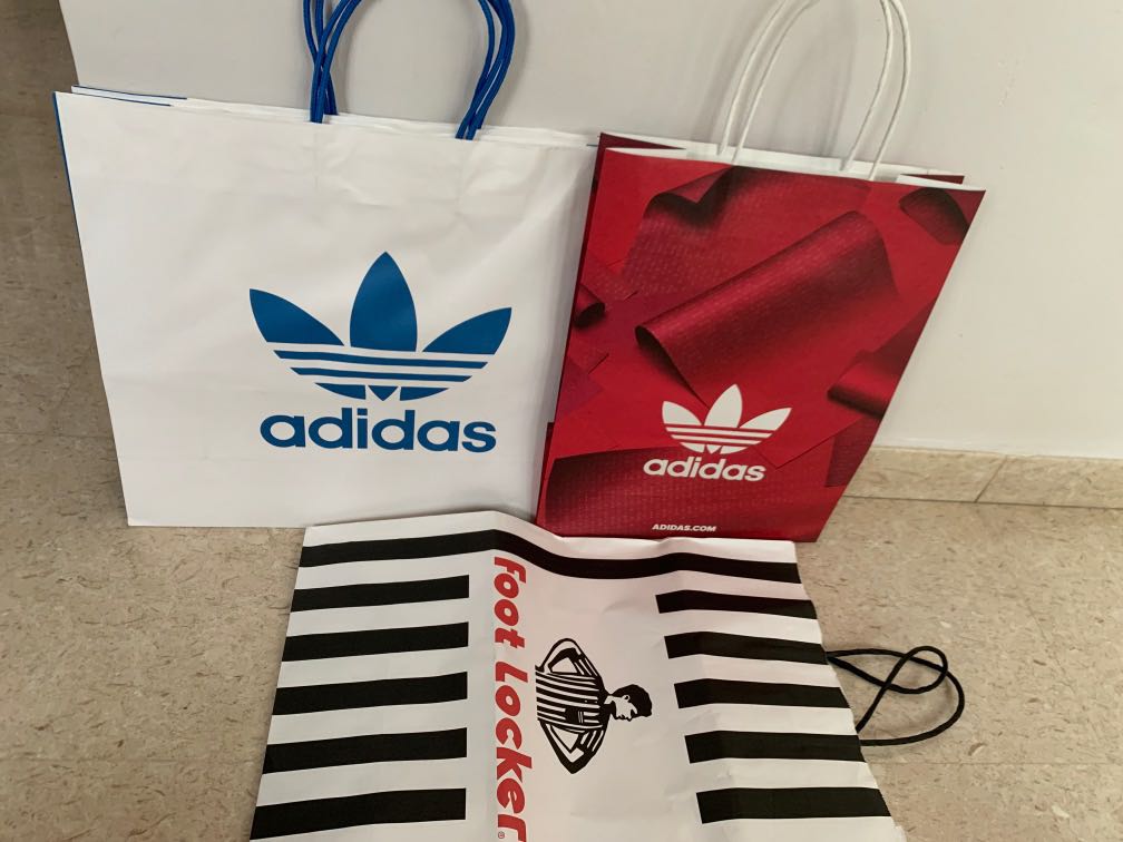 6 pc Bundle SALE Adidas Foot Locker Paper Bag Hobbies Toys Stationery Craft Other Stationery Craft on Carousell