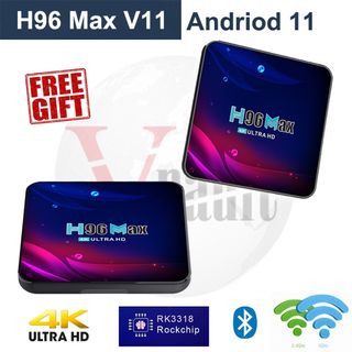 TV Box Android 11 4G 32GB 64GB 4K Android TV Box Smart TV Box 2.4G 5.8G  WIFI Google Voice Set Top Box 2022 H96 max V11