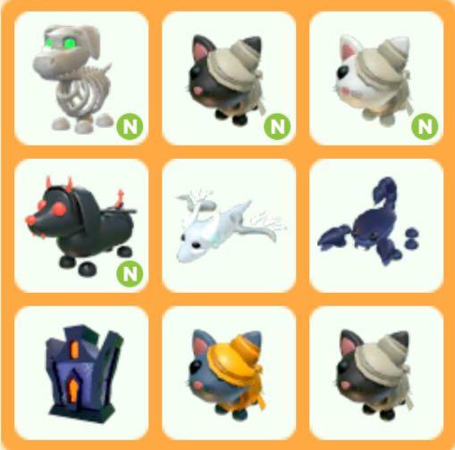 adopt me halloween pets 2021 price
