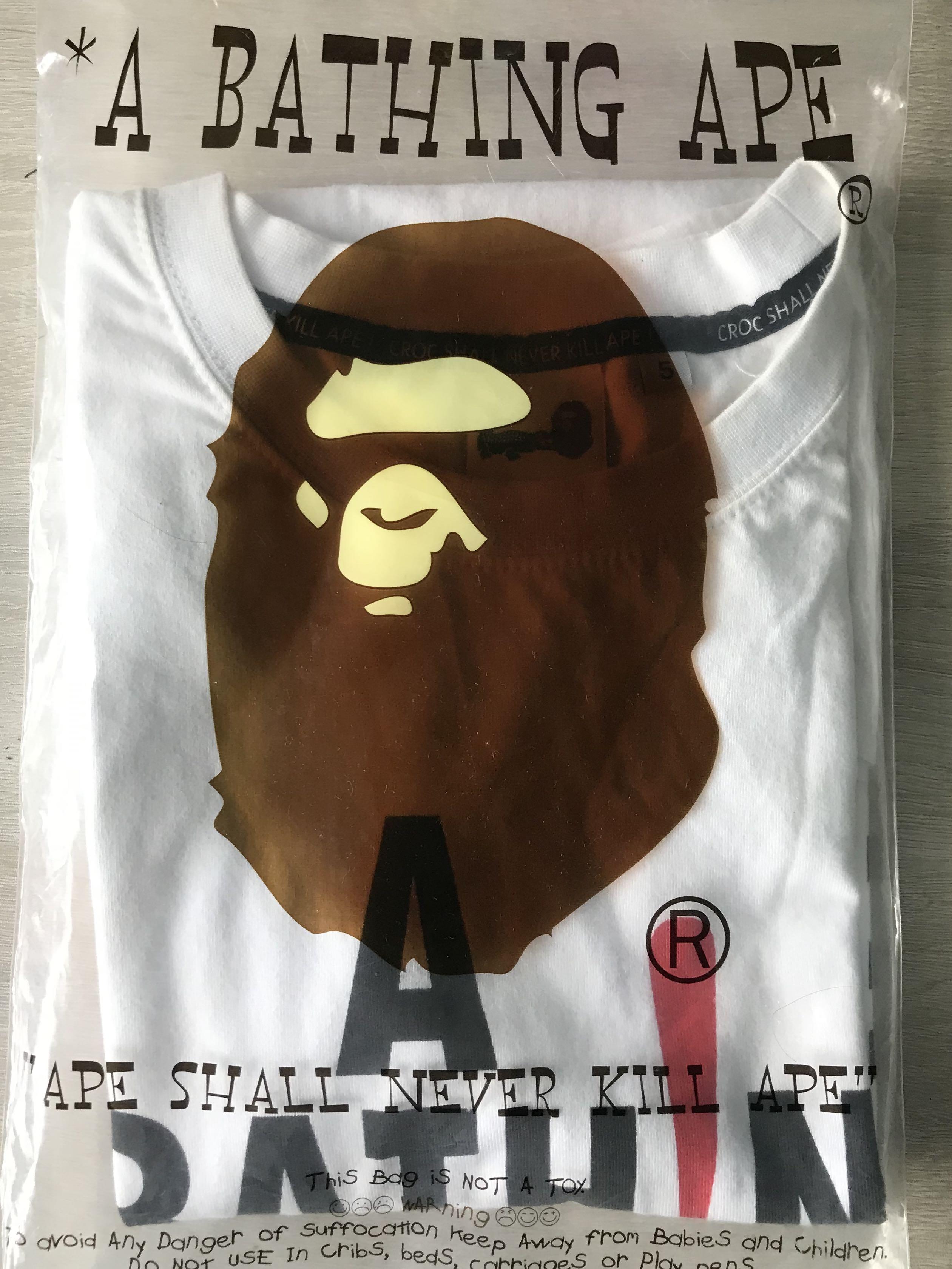 A Bathing Ape x Lacoste Men s Fashion Tops Sets Tshirts Polo Shirts on Carousell