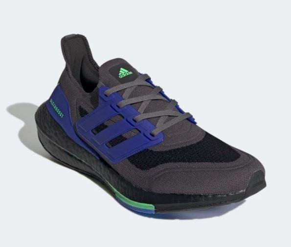 Adidas Ultraboost 2021 Grey Five Core Black Screaming Green Men s Fashion Footwear Sneakers on Carousell