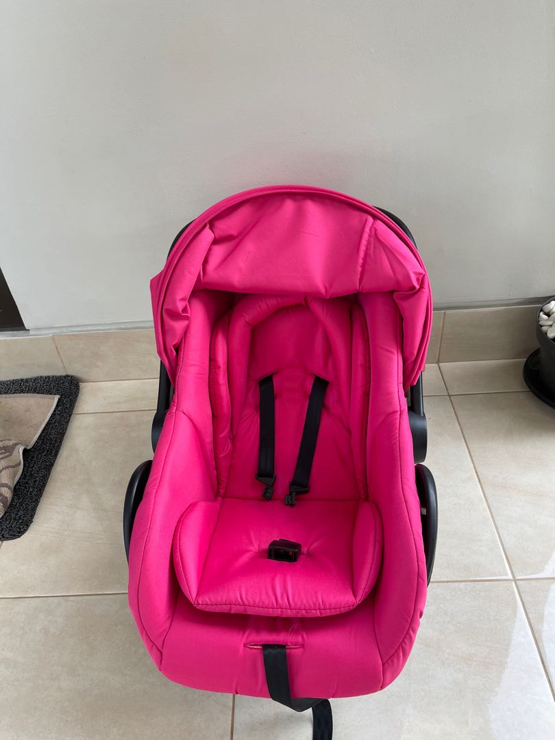 Baby Car Seat Newborn to 13 kgs Chris & Olins Pink, Bayi & Anak, Kereta