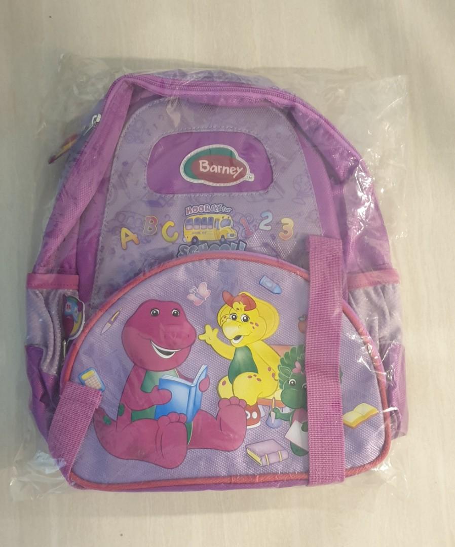 Barney Backpack, Babies & Kids, Going Out, Carriers & Slings on Carousell
