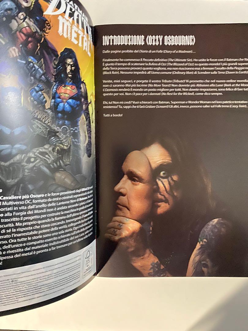 Batman Death Metal # 7 - Ozzy Osbourne Edition Comics (Category: Comics & Manga) located in Cainta. Submitted by oninizer21 (Listing ID 1132492435, Image 3). Description: VF condition Very hard to find Ozzy Osbourne Band Edition by Panini Italy cover by Marco Mastrazzo and contains the whole Death Metal 7 comic together with added content. Payment via gcash or bank transfer Delivery of comic to be shouldered by the buyer. Thanks and happy collect