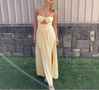 Bec and Bridge Isla Midi Dress in Butter
