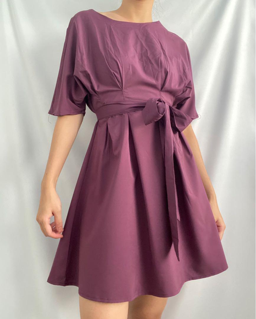 Purple office dress outlet