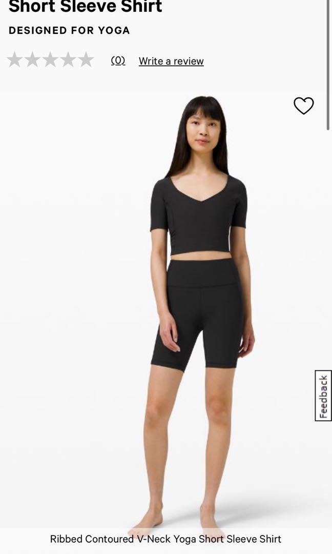 Lululemon Ribbed Contoured Shorts Black Size 12 - $65 New With