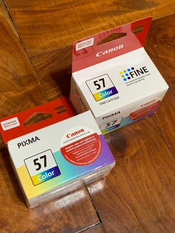 Canon Pixma Printer Ink - Black, Color (Category: Printers, Scanners & Copiers) located in Quezon City. Submitted by r.ruste (Listing ID 1132423393, Image 1). Description: Canon Pixma Printer Inks for sale 1. Color 57 Fine Cartridge at P910 each *2 in stock 2. Black 47 Black Cartridge at P415 *1 in stock All genuine printer inks (Made in Japan) Interested? Please message. =D Thank you! .