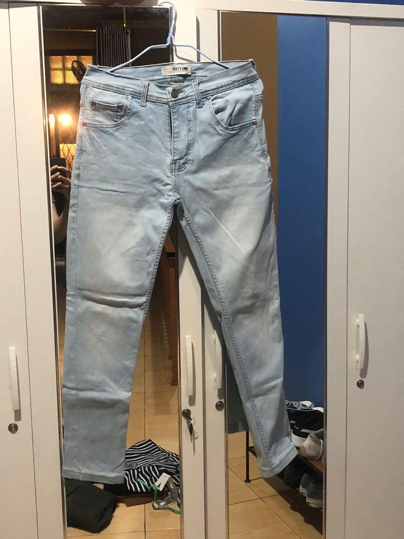 celana jeans pria sixty one, Fesyen 