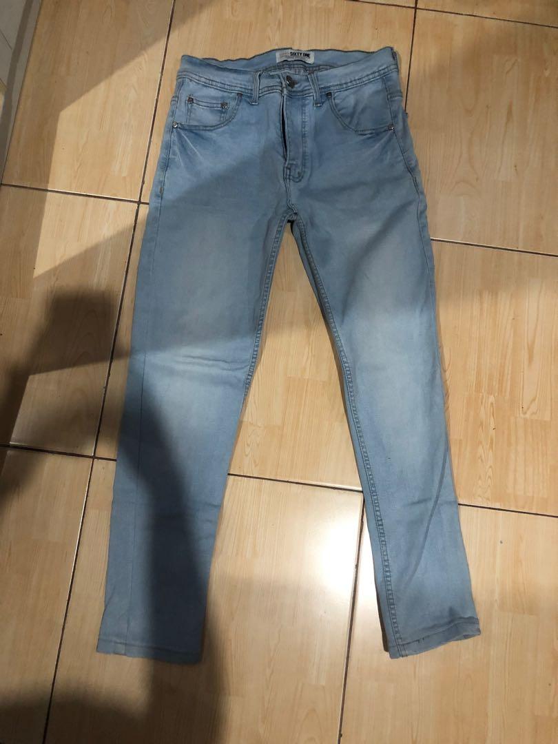 celana jeans pria sixty one, Fesyen 