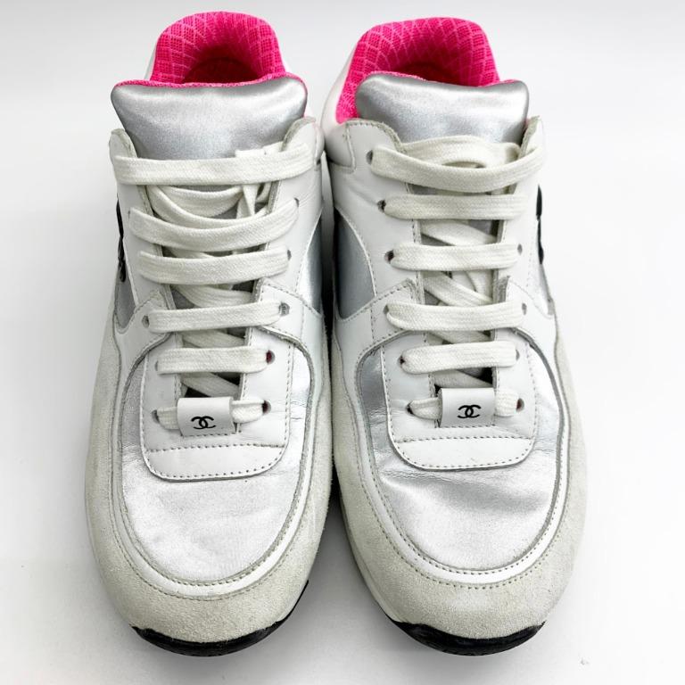 CHANEL SILVER PINK SNEAKERS 217022781