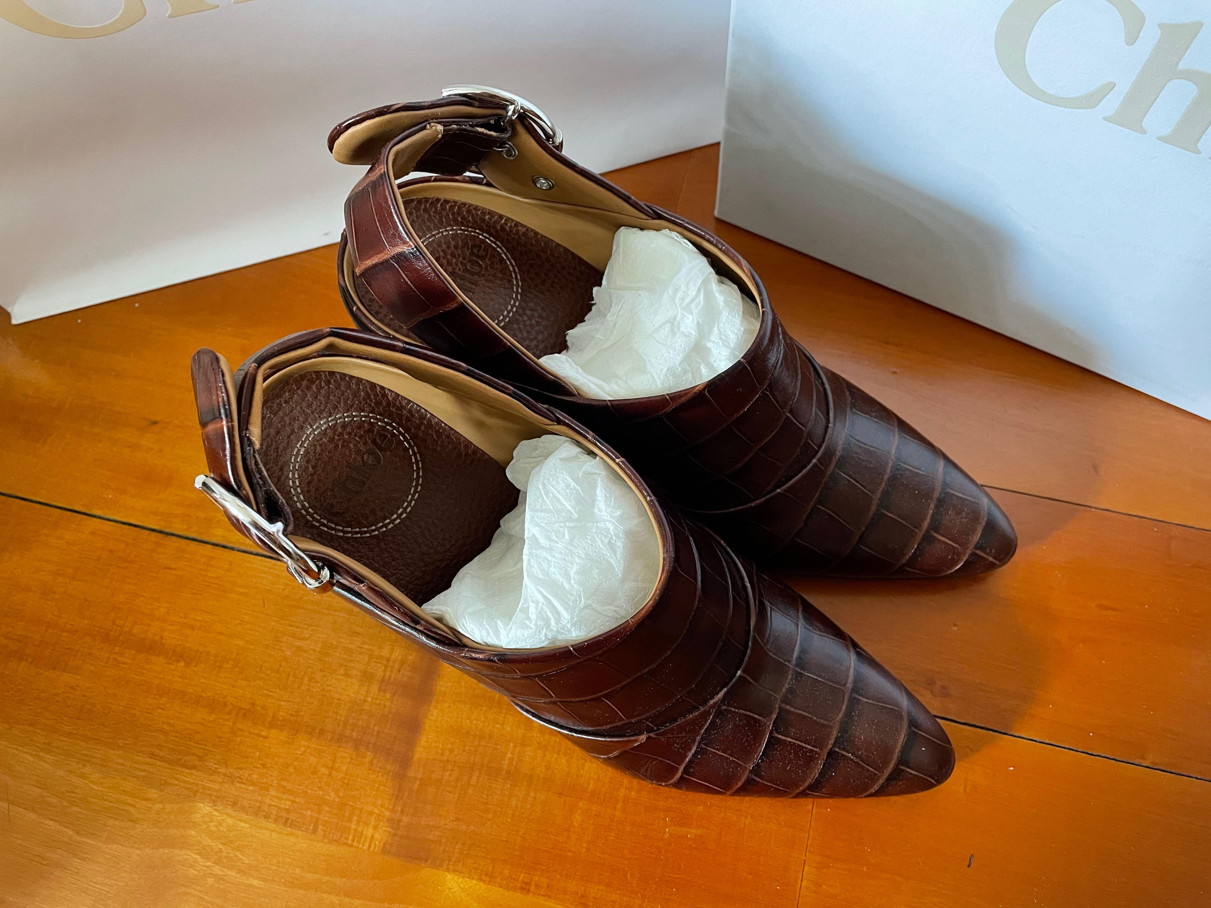 Chloe wave hotsell slingback mule