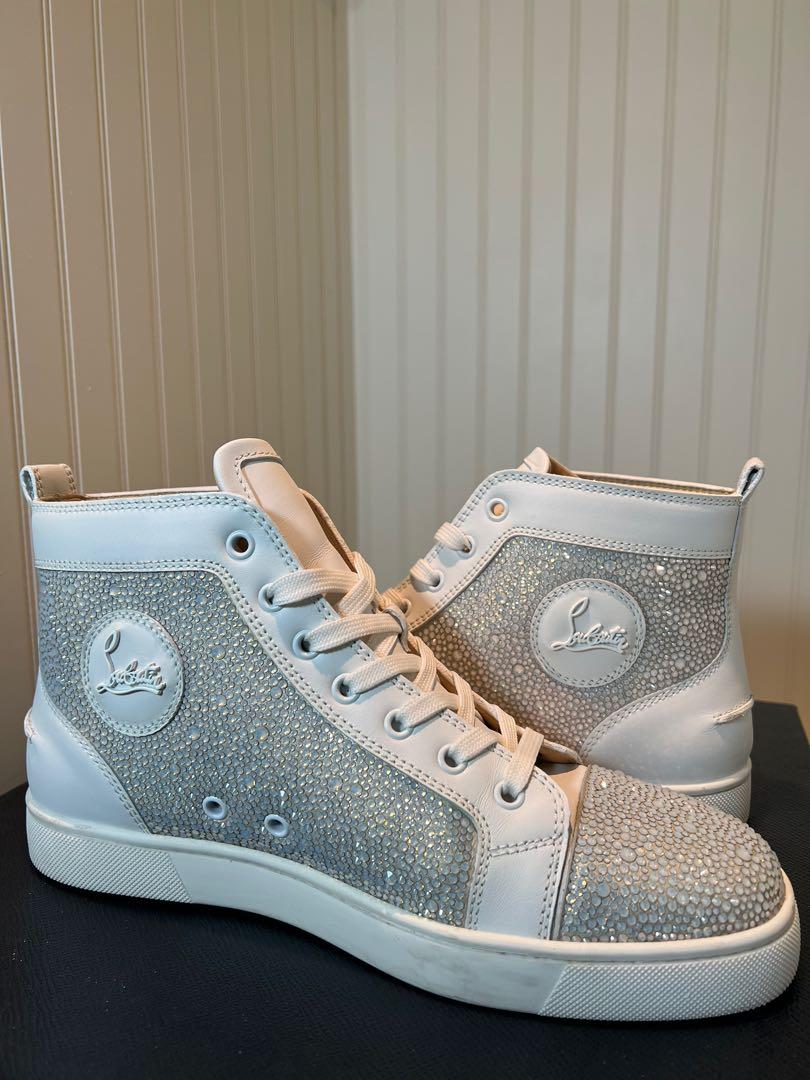 Louboutin best sale crystal sneakers