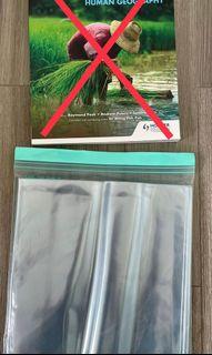 Clear textbook covers