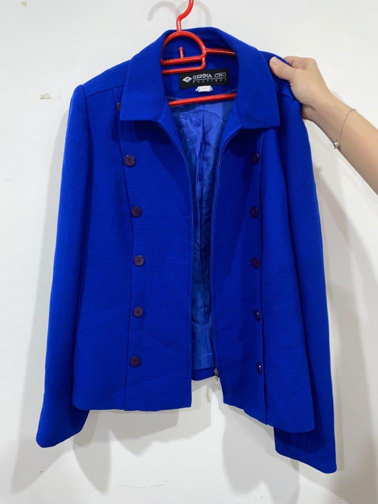 Electric blue deals jacket womens