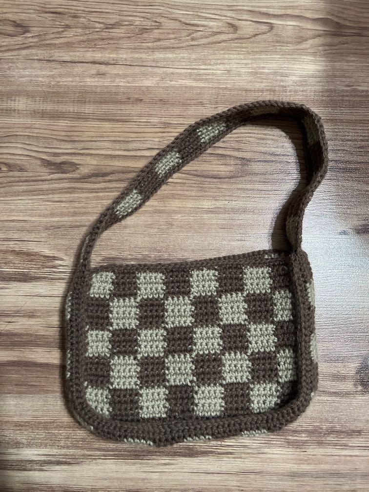 Checkered cheap shoulder bag