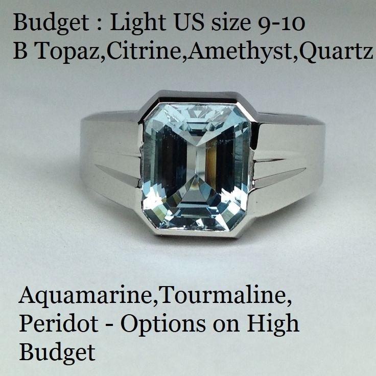 Custom mens gemstone rings outlet