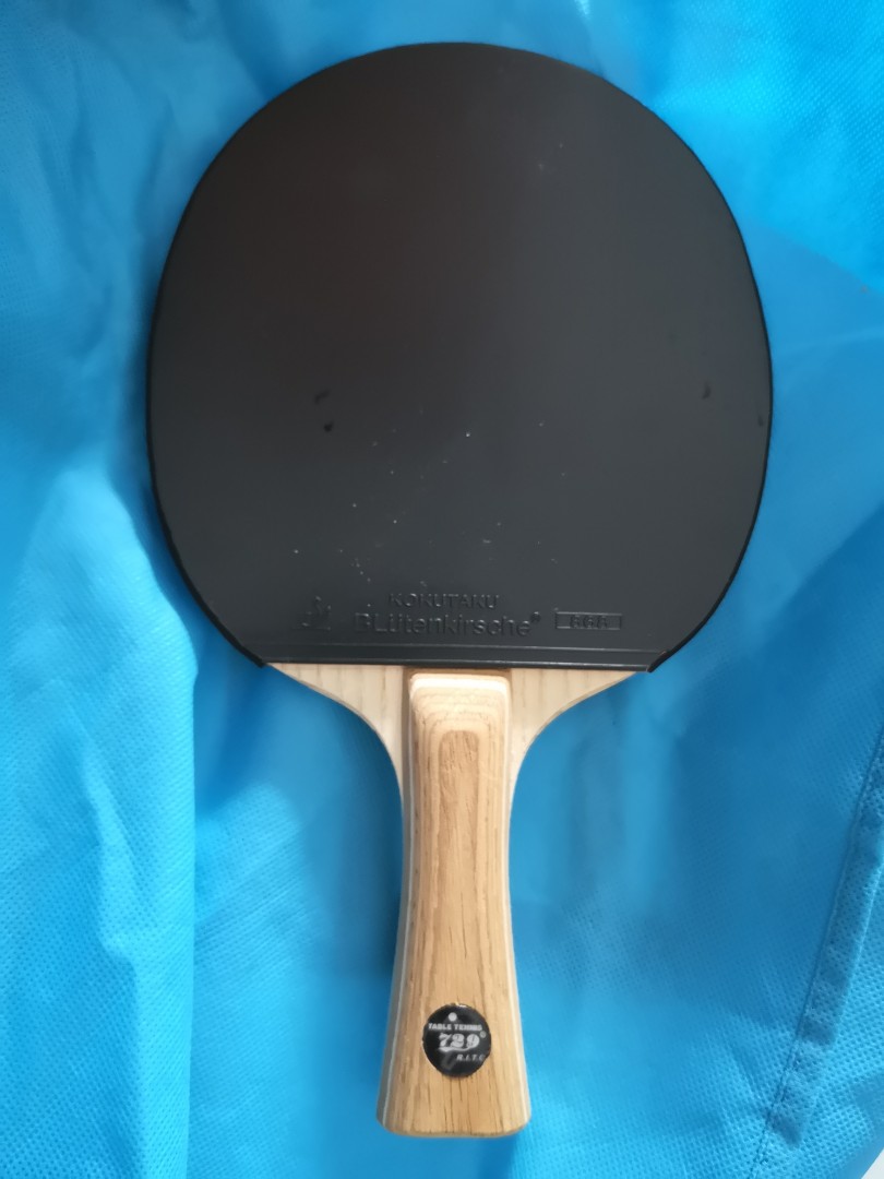 DIY table tennis racket 729 X-3 Pro blade + Kokutaku rubbers, Sports ...