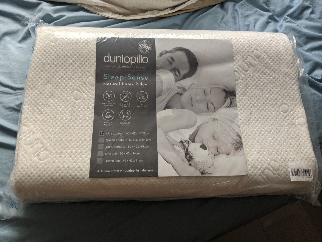 Dunlopillo Latex Contour pillow, Furniture & Home Living, Furniture