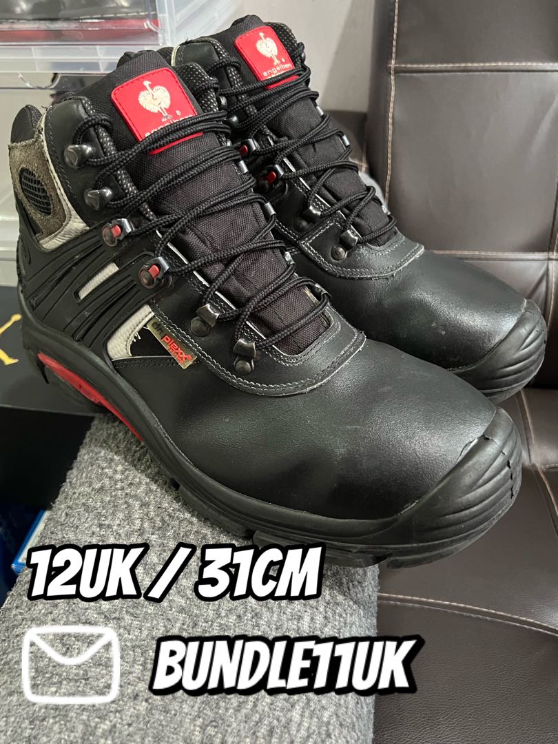Engelbert Strauss Steel Toe Safety Boots 12UK, Men's Fashion, Footwear, Boots on Carousell