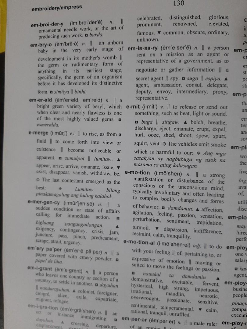 English Filipino Dictionary, Hobbies & Toys, Books & Magazines