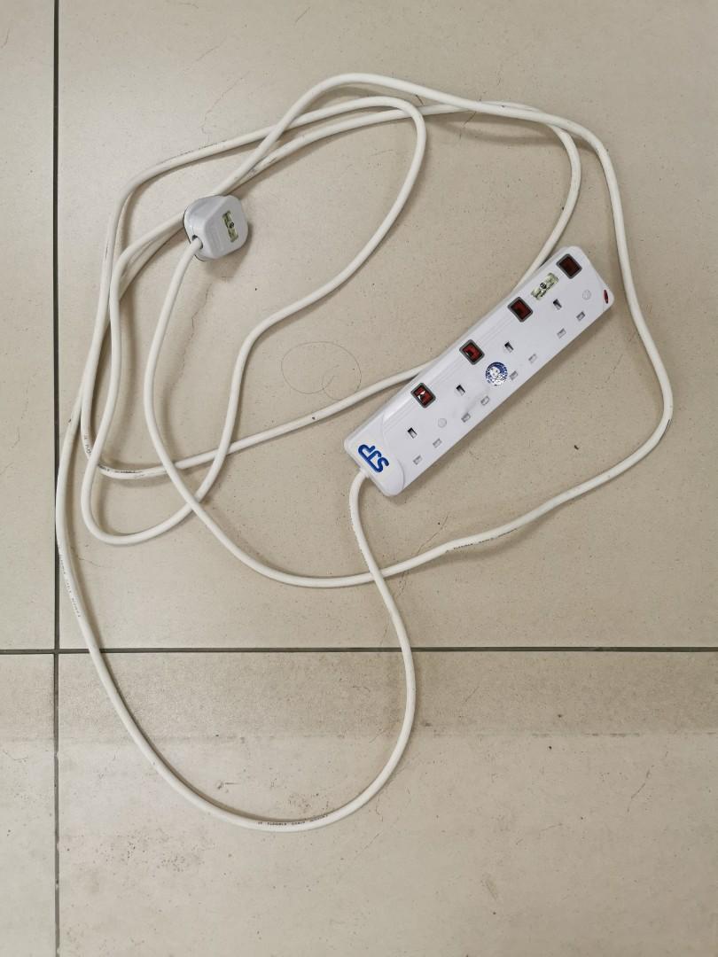Extension Socket (Category: Electrical, Adaptors & Sockets) located in Johor Bahru. Submitted by eric_kk (Listing ID 1132447196, Image 1). Description: Like new 5metre extension socket. All fully working good condition..