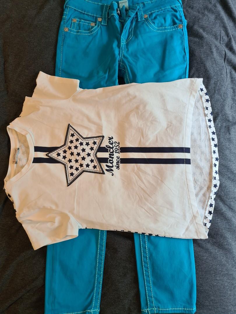 Girls true religion jeans and moncler tee Babies Kids Babies