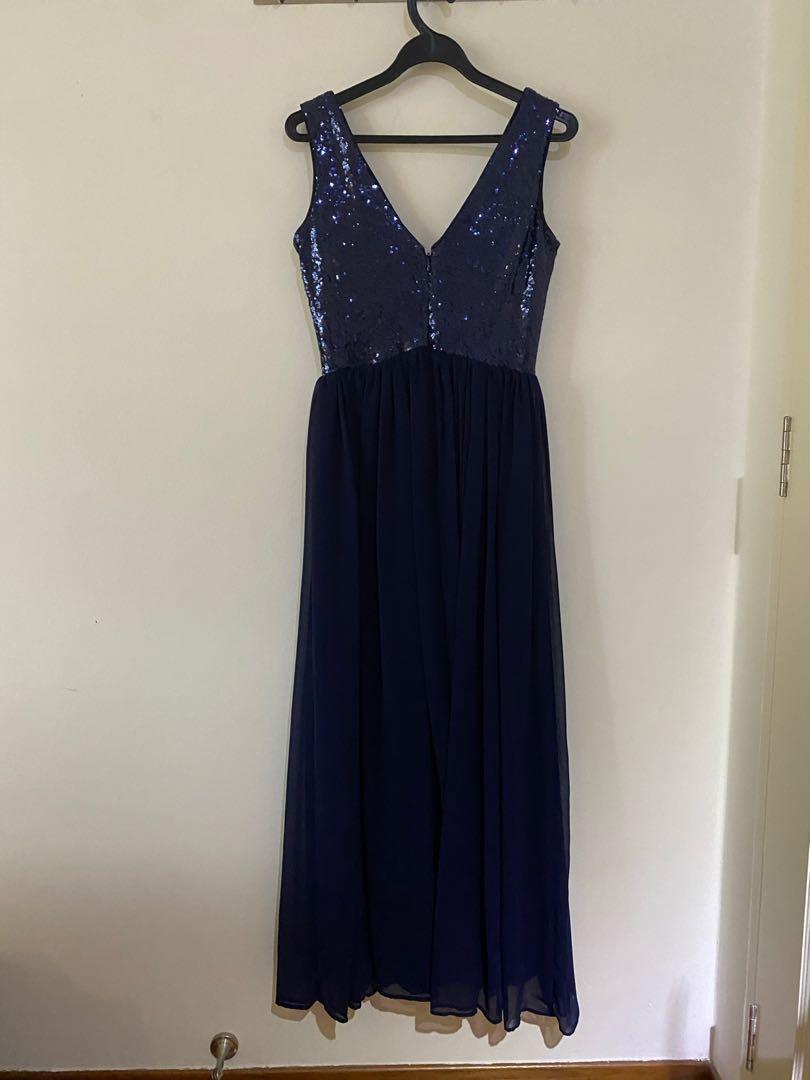 Goddiva navy sequin dress 2025