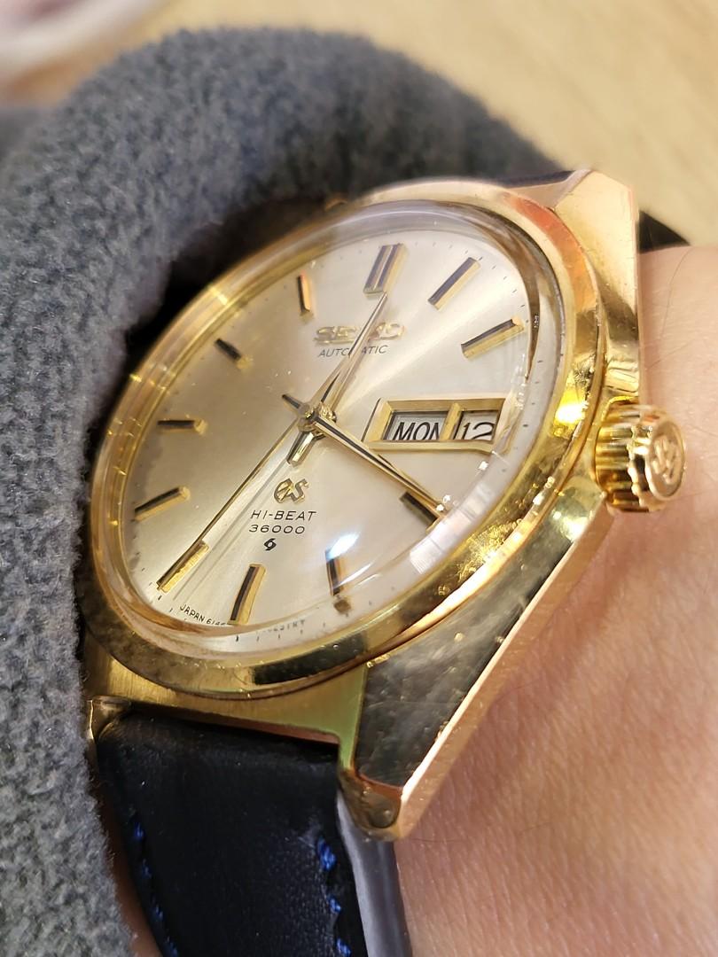 Grand Seiko 61GS 18K 6146-8000 Hi-Beat 36000, 名牌, 手錶- Carousell