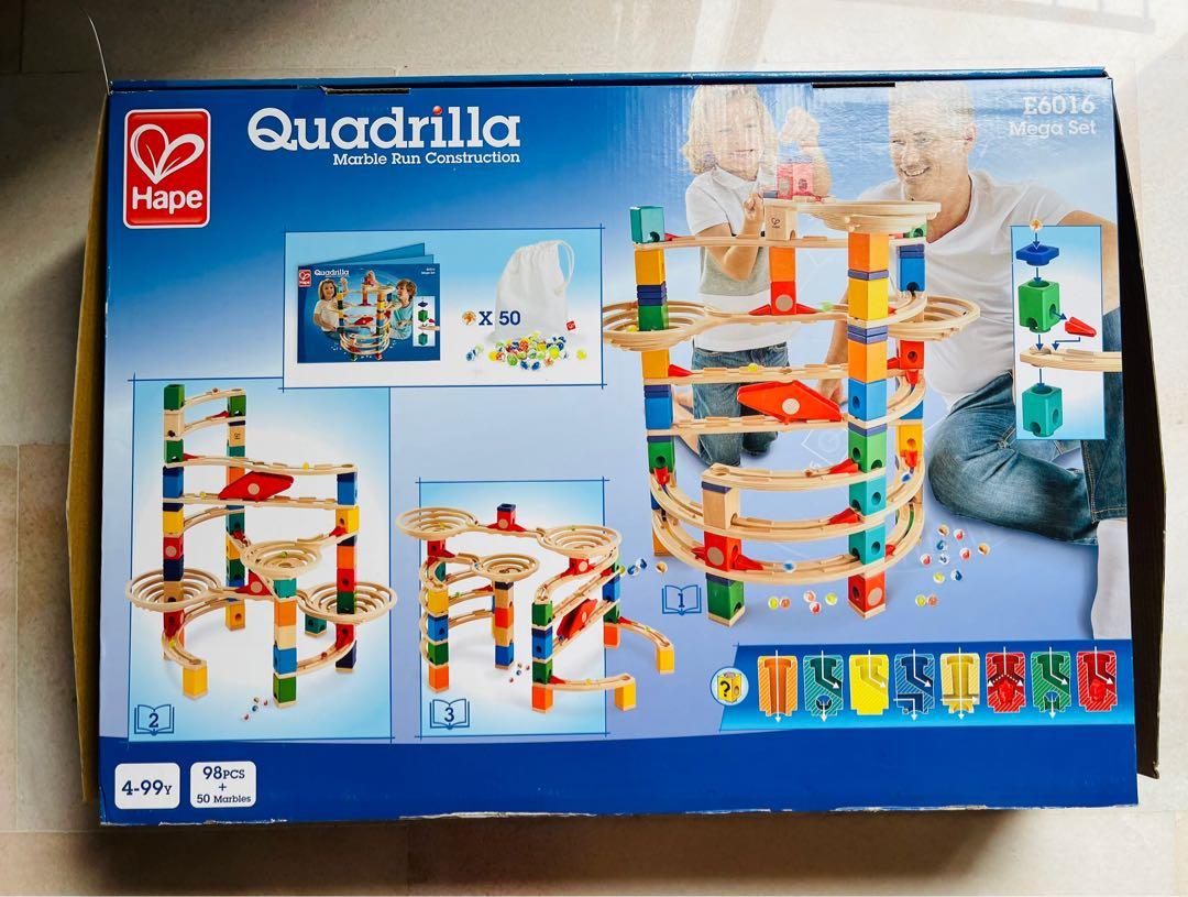 HAPE Quadrilla Marble Run Construction 98 Pcs, Hobbies & Toys, Toys