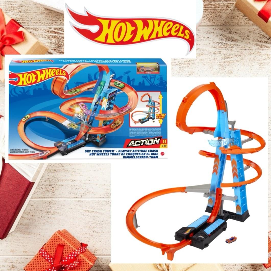 HOT WHEELS Sky Crash Tower, Hobbies & Toys, Toys & Games on Carousell