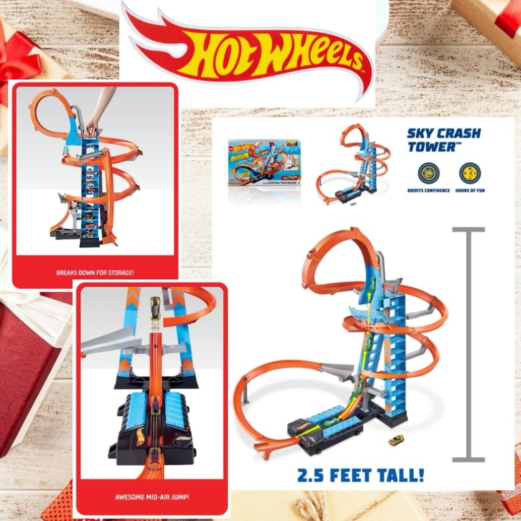 HOT WHEELS Sky Crash Tower, Hobbies & Toys, Toys & Games on Carousell