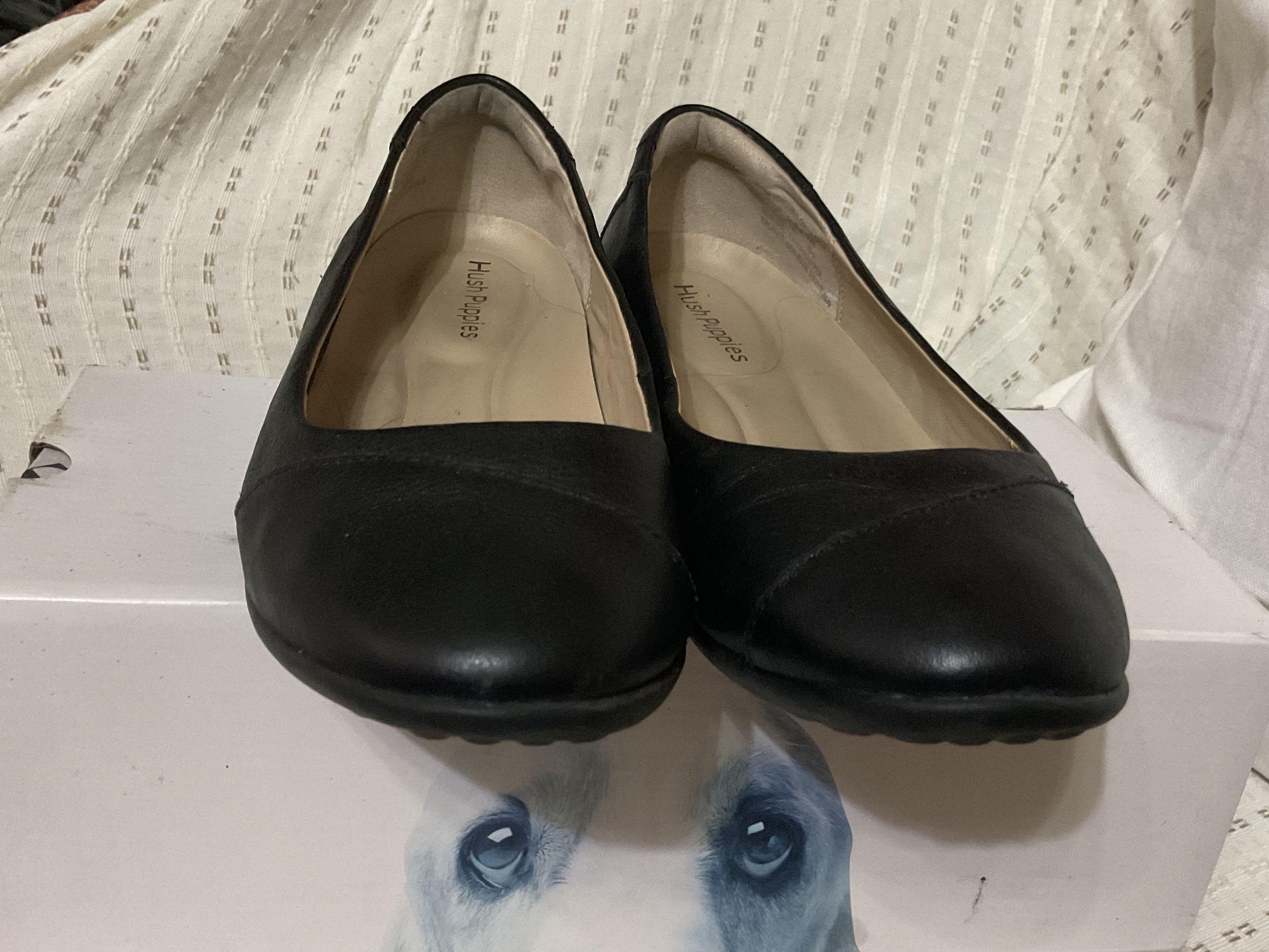 Hush puppies sale black flats