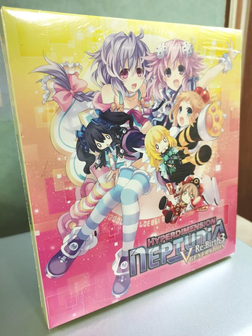Hyperdimension Neptunia Rebirth 3 Limited Edition (Sealed) for PS Vita Games (Category: PlayStation) located in Mandaluyong City. Submitted by chan.ningtatum (Listing ID 1132422708, Image 2). Description: Selling Brand New and Sealed Hyperdimension Neptunia Rebirth 3 Limited Edition Limited Edition includes: -Hyperdimension Neptunia Rebirth 3 PS Vita Game -Purple + Iris = Irresistible Hearts Mouse Pad -Purple Heart Graphig Papercraft Figure -Hype