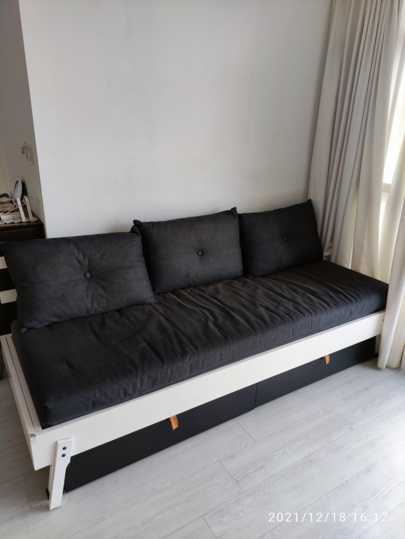 Ikea daybed / sofa bed, Furniture & Home Living, Furniture, Sofas on