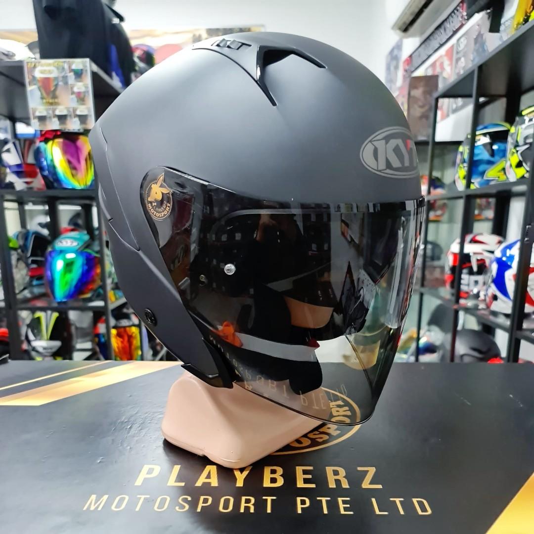 KYT NFJ MATT ANTHRACITE, Motorcycles 