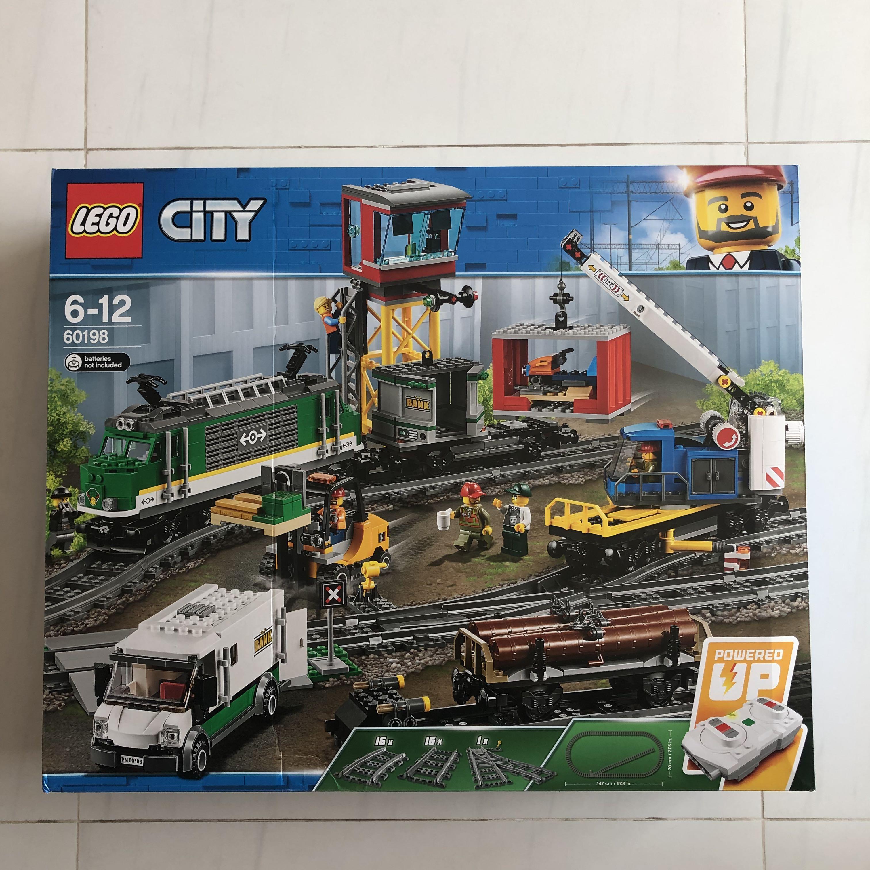 Lego 60198 City Cargo Train Remote Control Train Building New Factory Sealed 