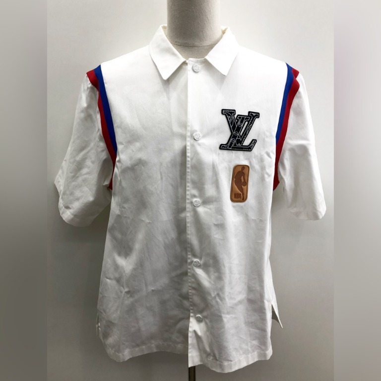 Louis Vuitton x NBA Short Sleeve Button Up Shirt White Pre-Owned