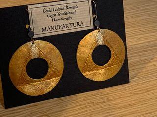 蔓菲蘿manufaktura 金色耳環