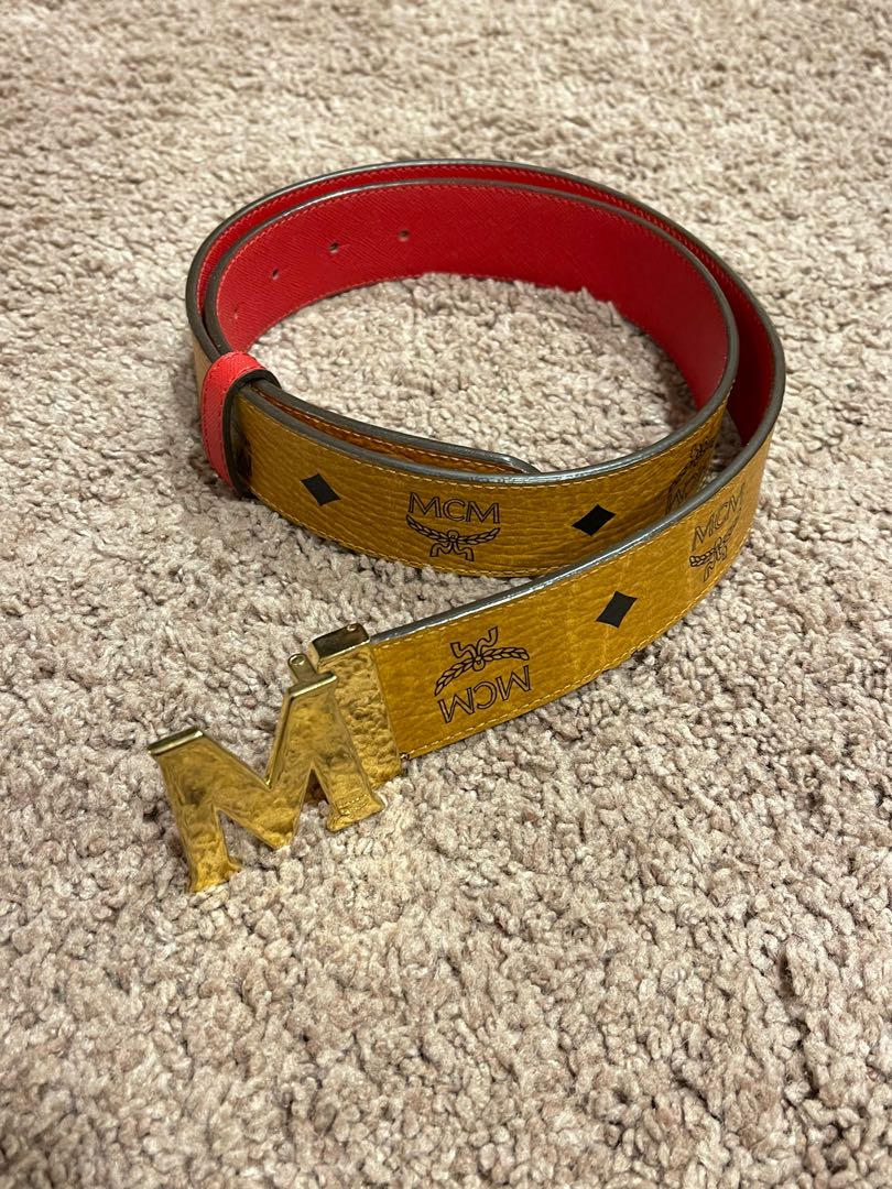 yellow mcm belt
