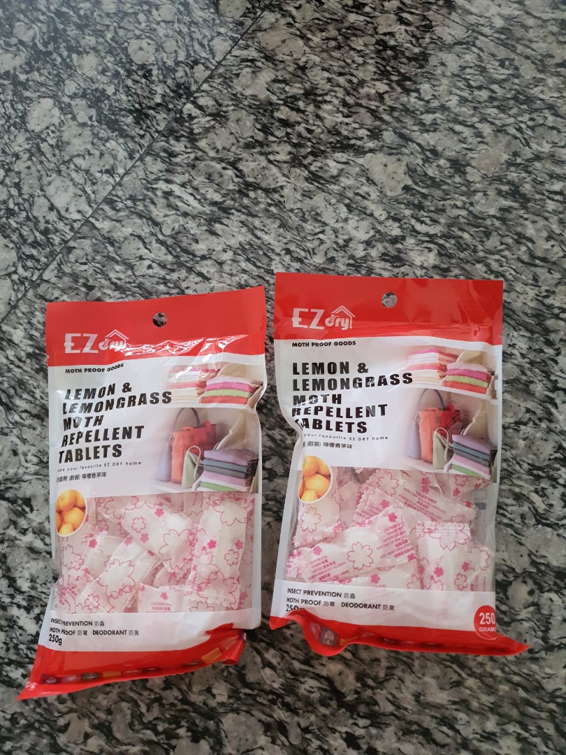 Moth Repellent tablets, Health & Nutrition, Insect Repellent on Carousell