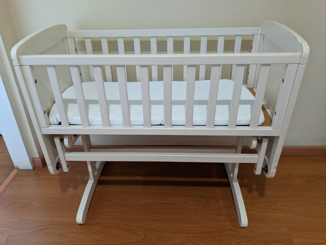 Mothercare Deluxe Gliding Crib Babies Kids Baby Nursery Kids Furniture Cots Cribs on Carousell