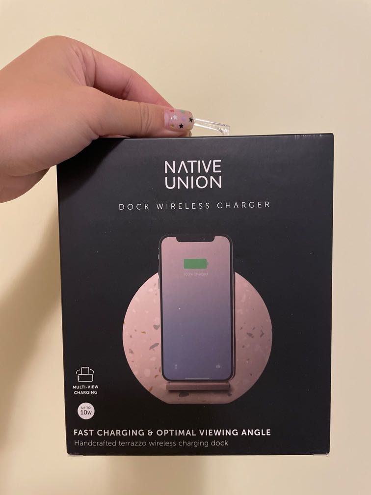Native Union Dock Wireless Charger 手機無線充電器, 手提電話, 電話