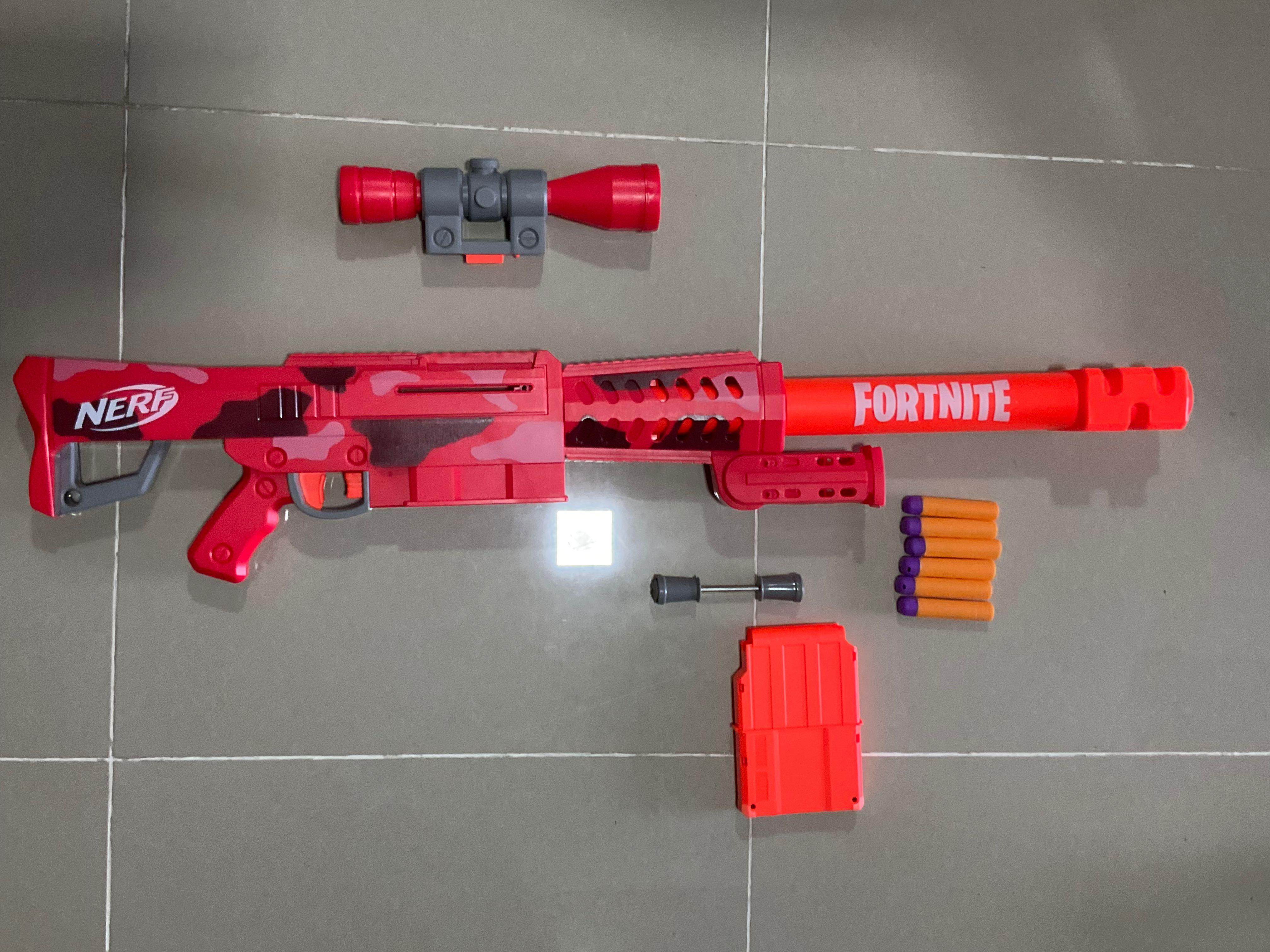 NEW Nerf Fortnite Heavy SR Blaster Sniper Rifle Nerf Guns Boys Toy, snipers  nerf guns 