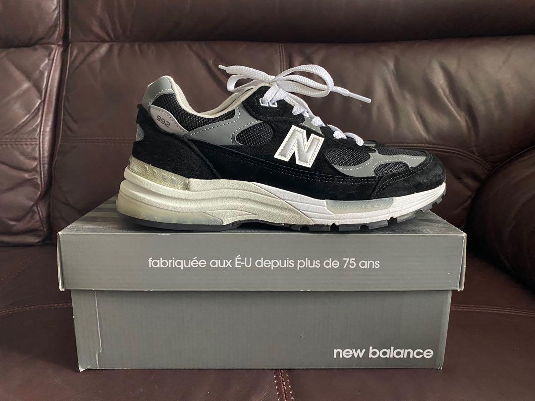 New balance M992eb 992eb m992 992 black, 男裝, 鞋, 波鞋- Carousell