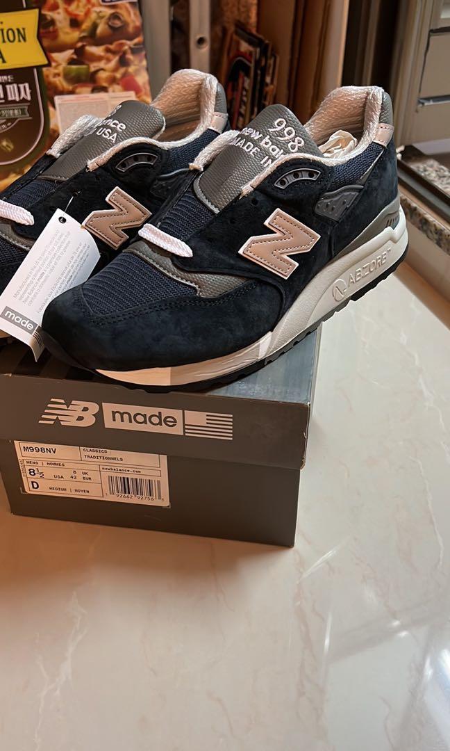 New Balance M998NV, 男裝, 鞋, 波鞋 