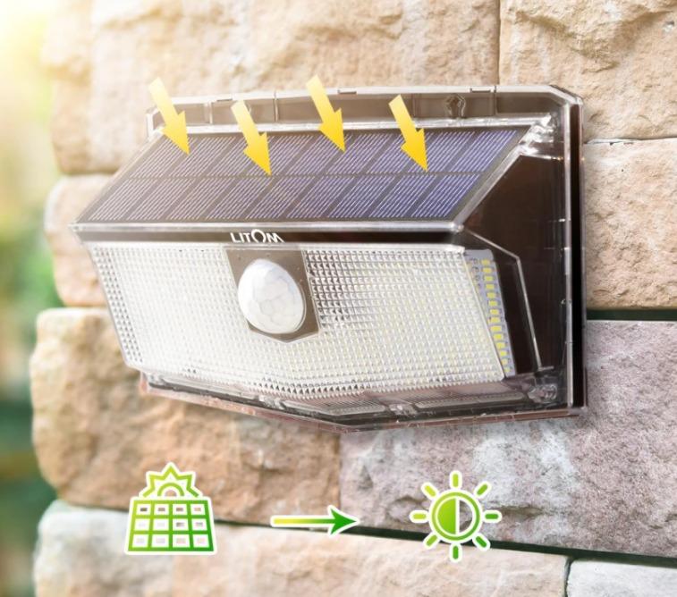 Litom 300 led solar lights discount